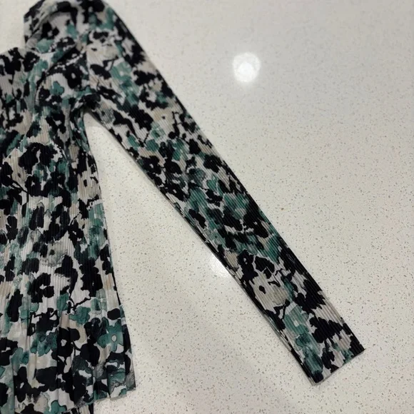 Hugo Boss Green and Black Abstract Long Sleeve Dress Size Medium - Picture 8 of 16